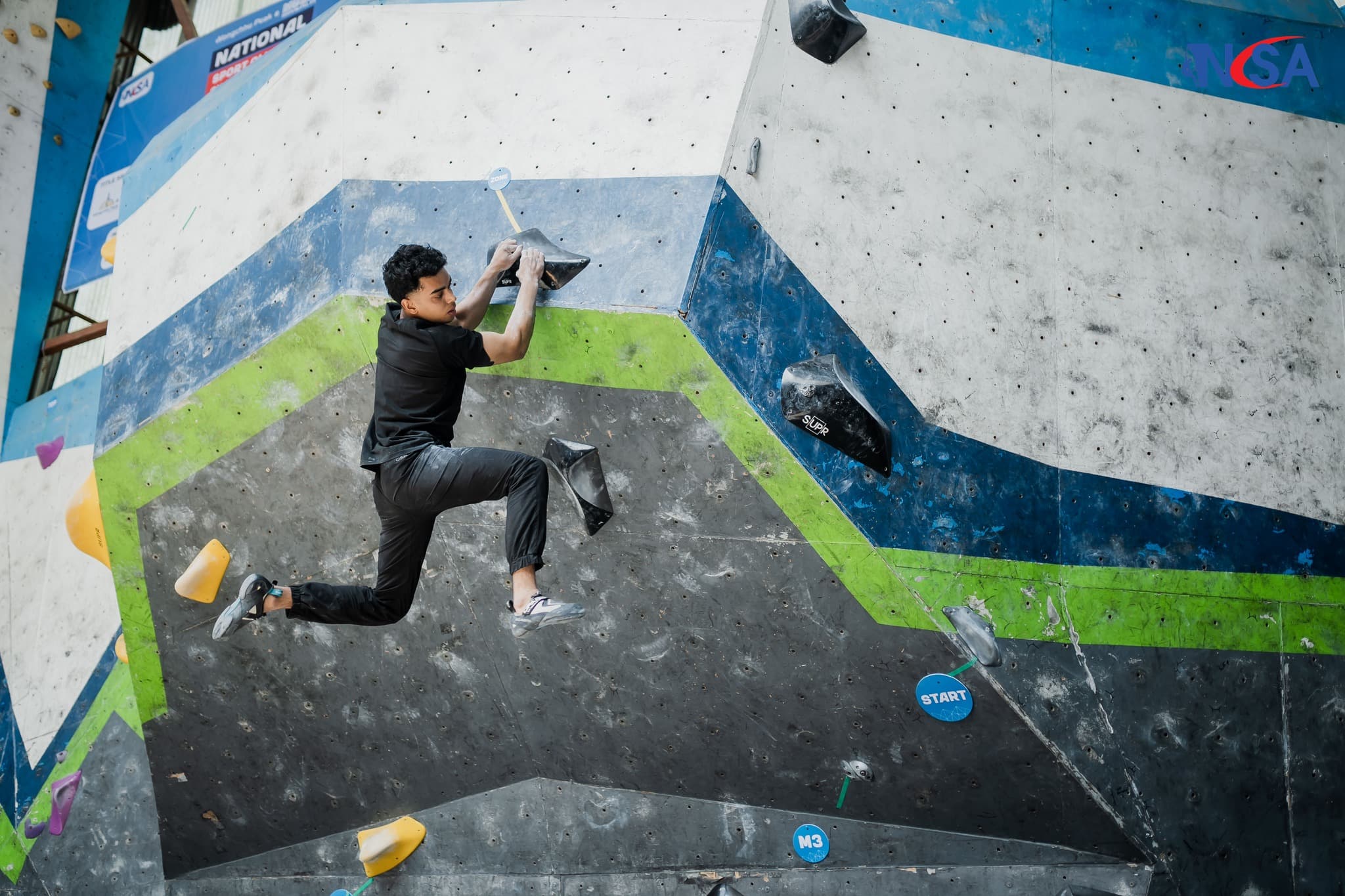 Climbers training at KSCC