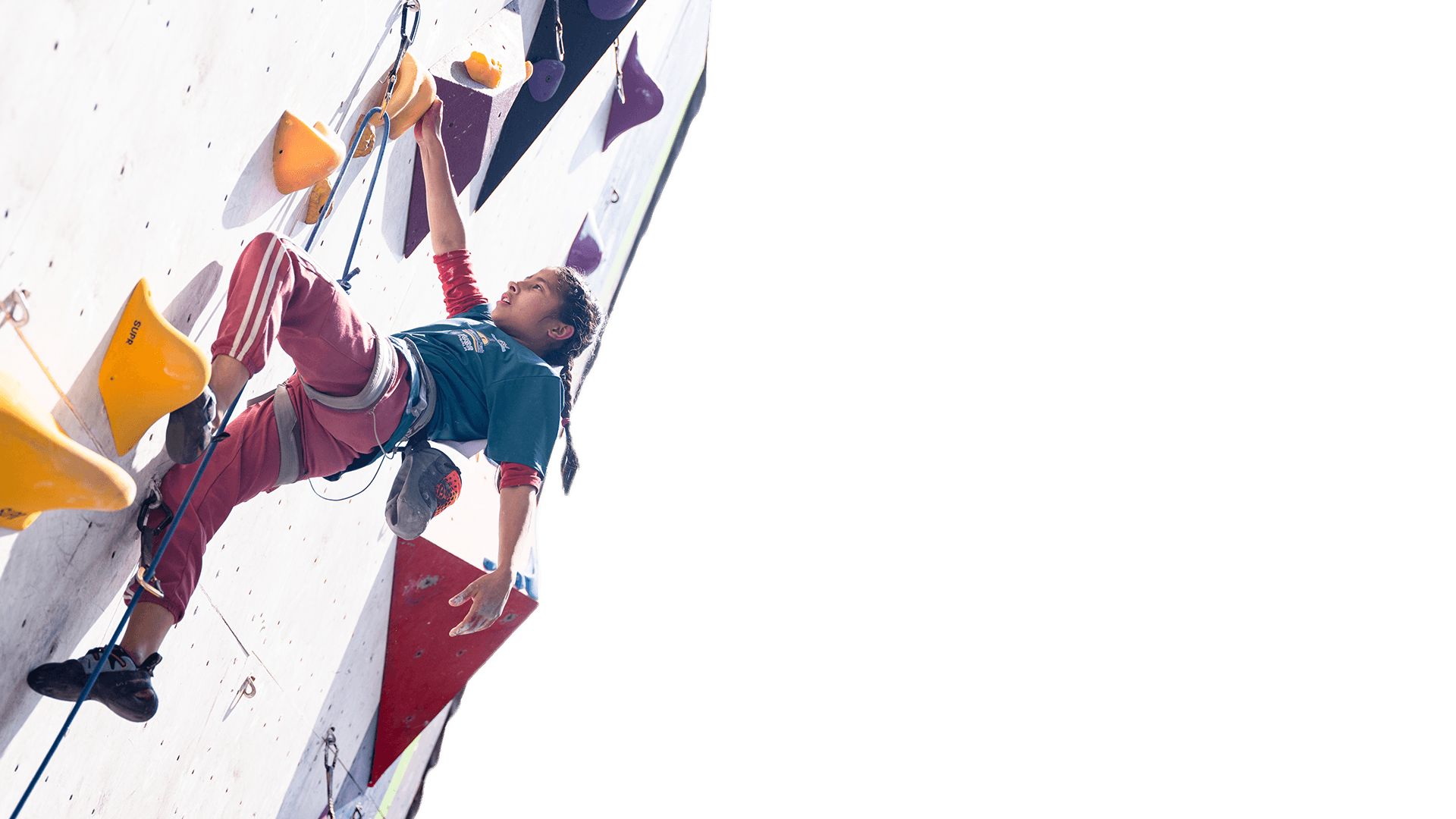 Kids climbing at KSCC