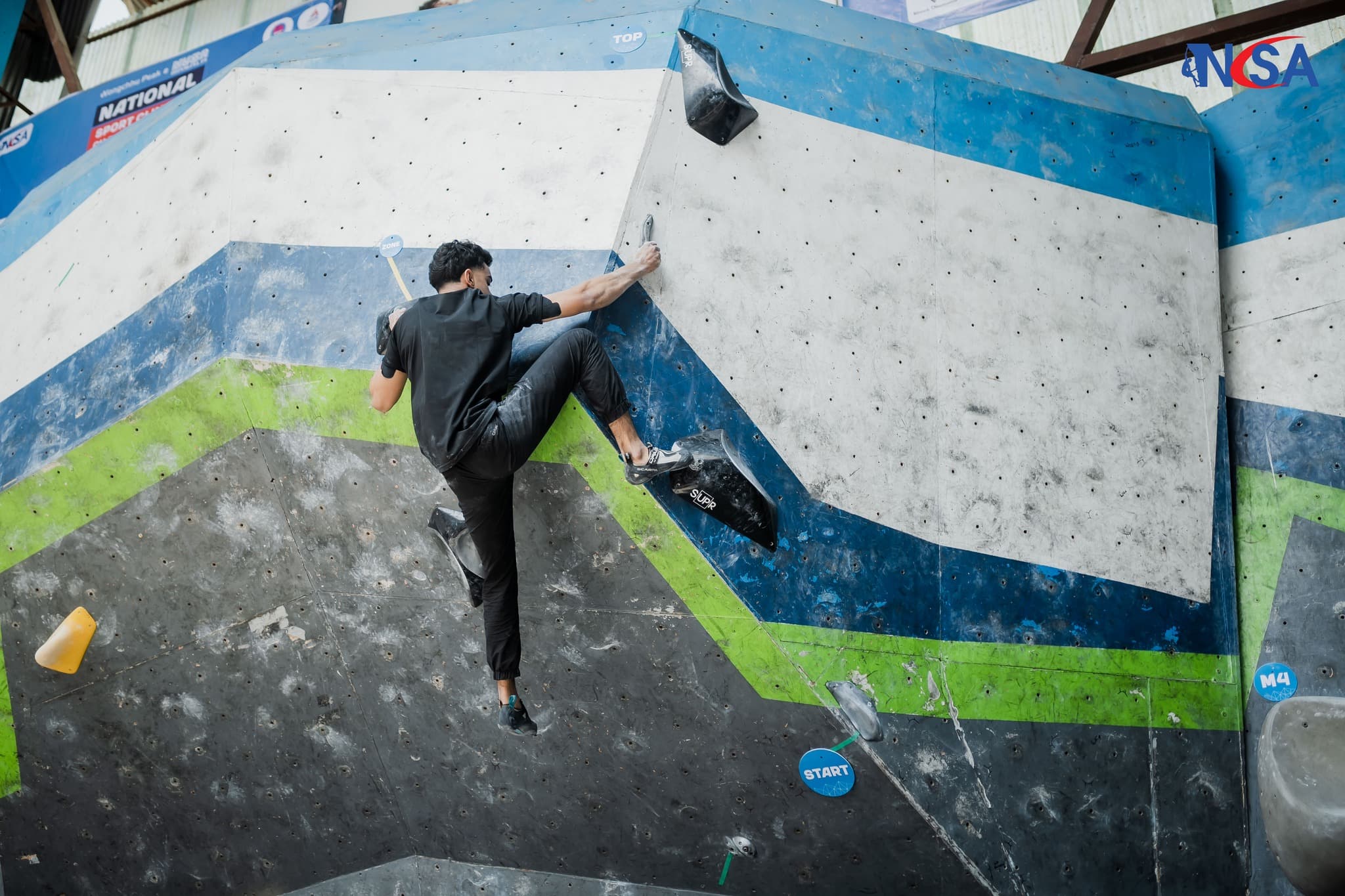 Bouldering wall at KSCC